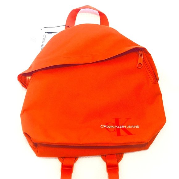 calvin klein orange backpack